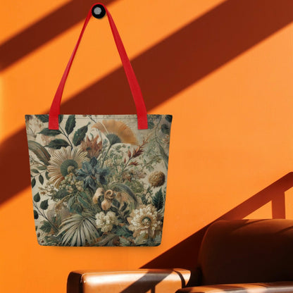 Earthy Floral Print - Tote bag