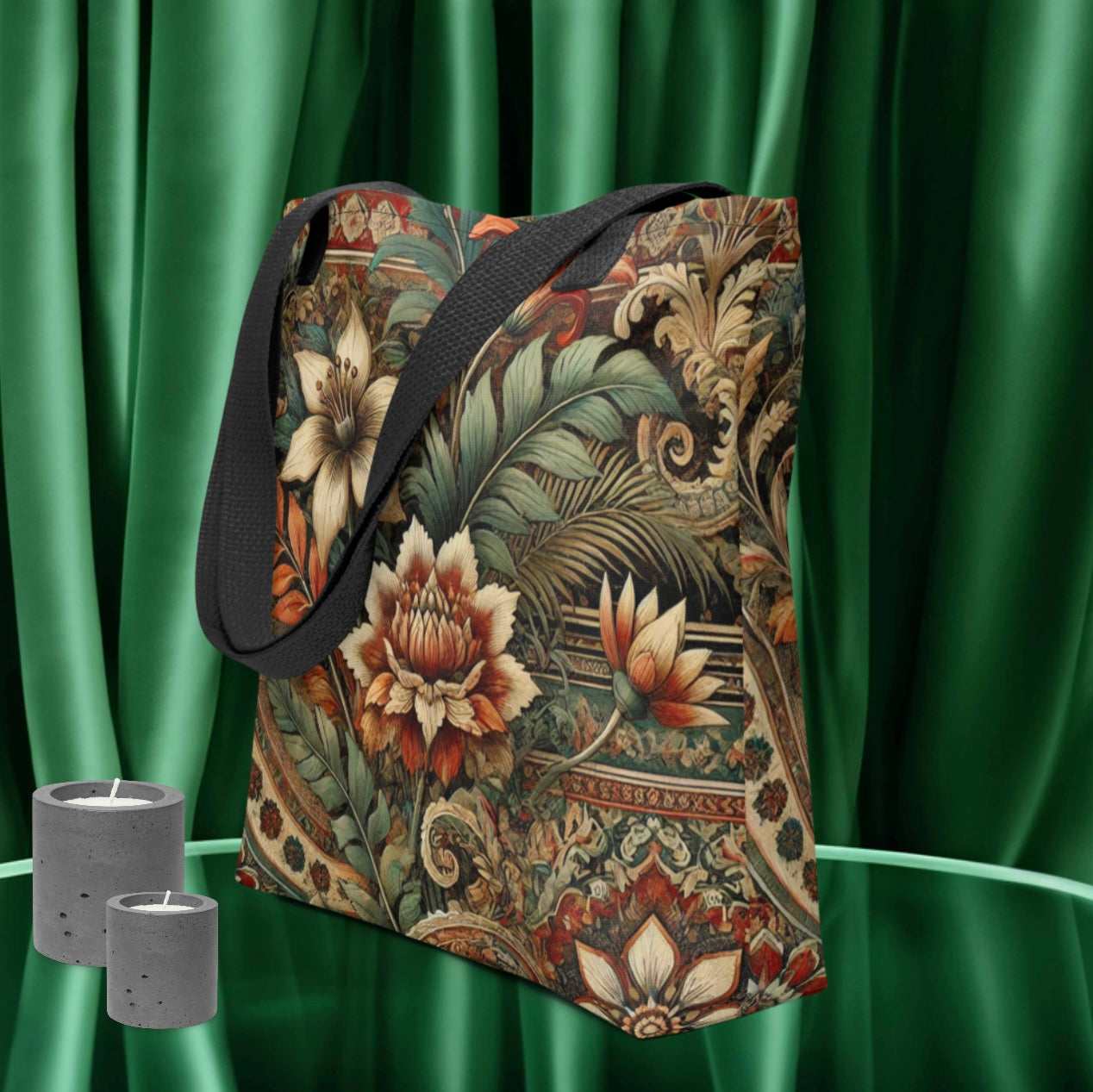 Eclectic Floral Print - Tote bag