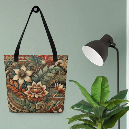 Eclectic Floral Print - Tote bag
