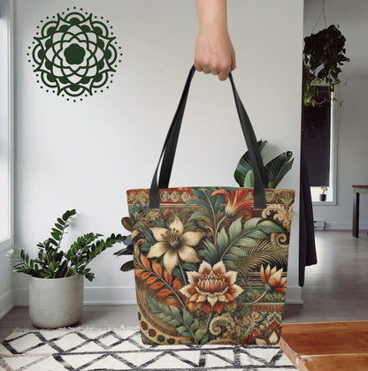 Eclectic Floral Print - Tote bag