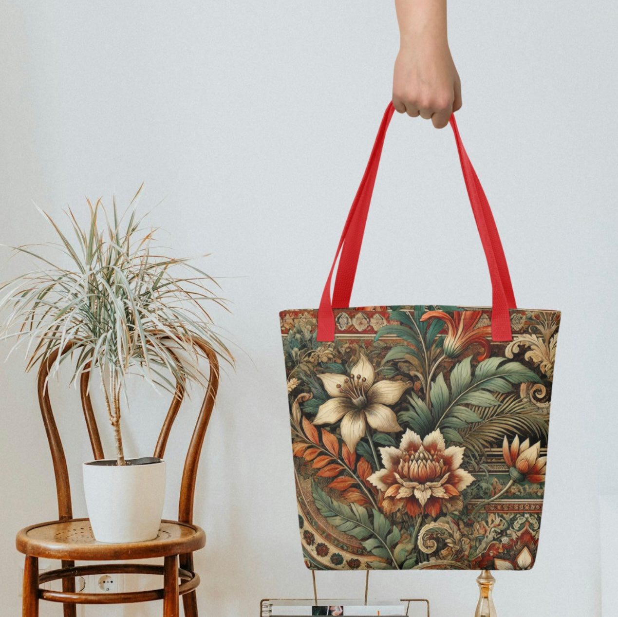 Eclectic Floral Print - Tote bag