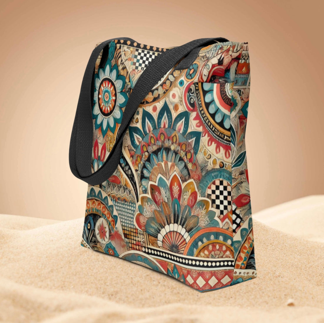 Aztec Mandala Print - Tote bag