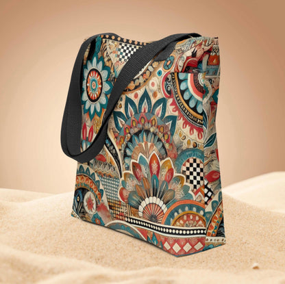Aztec Mandala Print - Tote bag