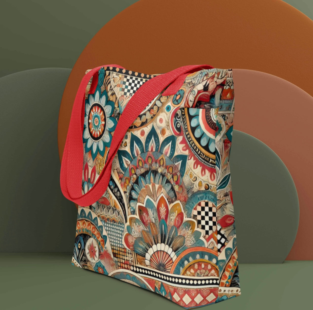 Aztec Mandala Print - Tote bag