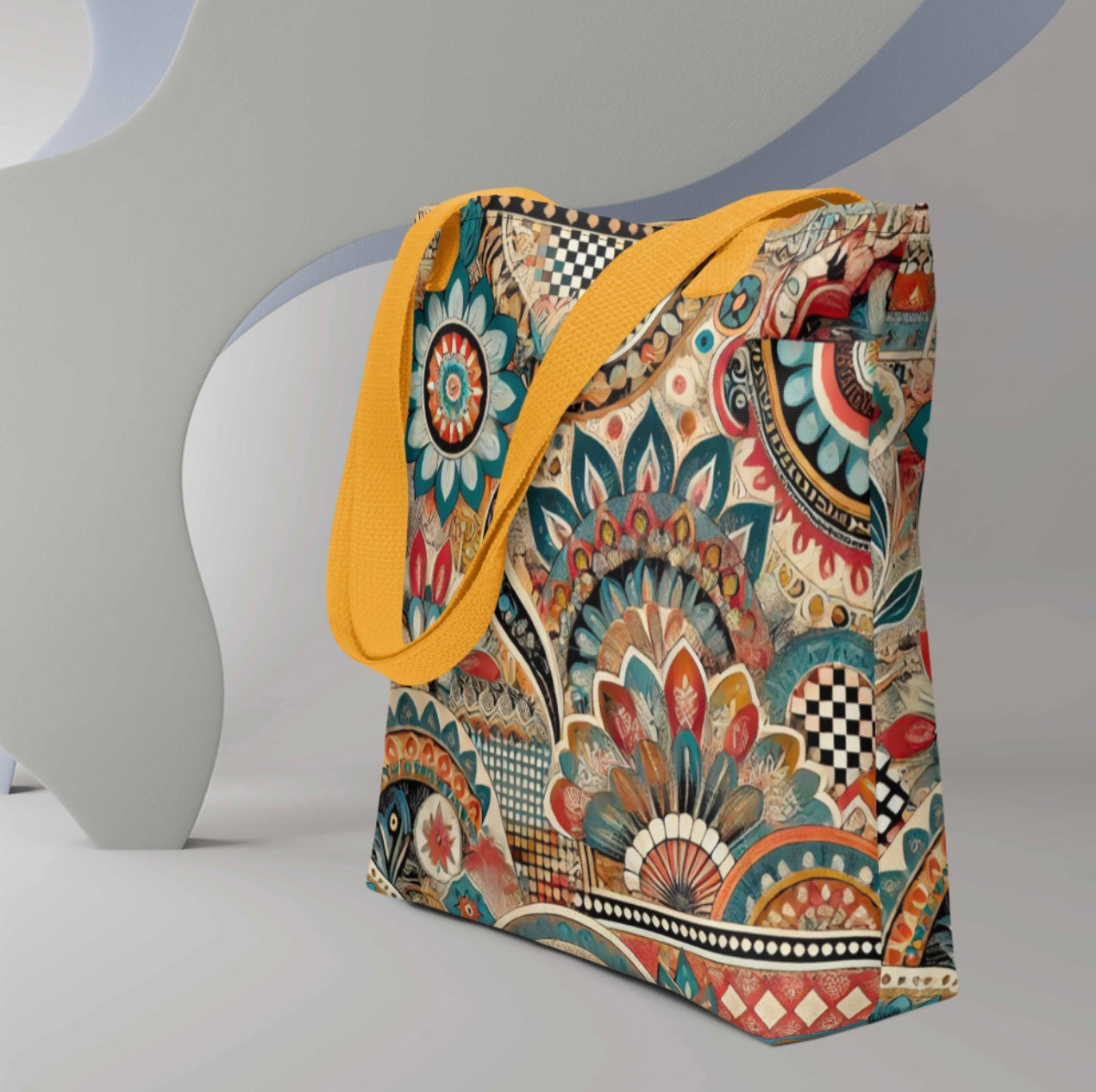 Aztec Mandala Print - Tote bag