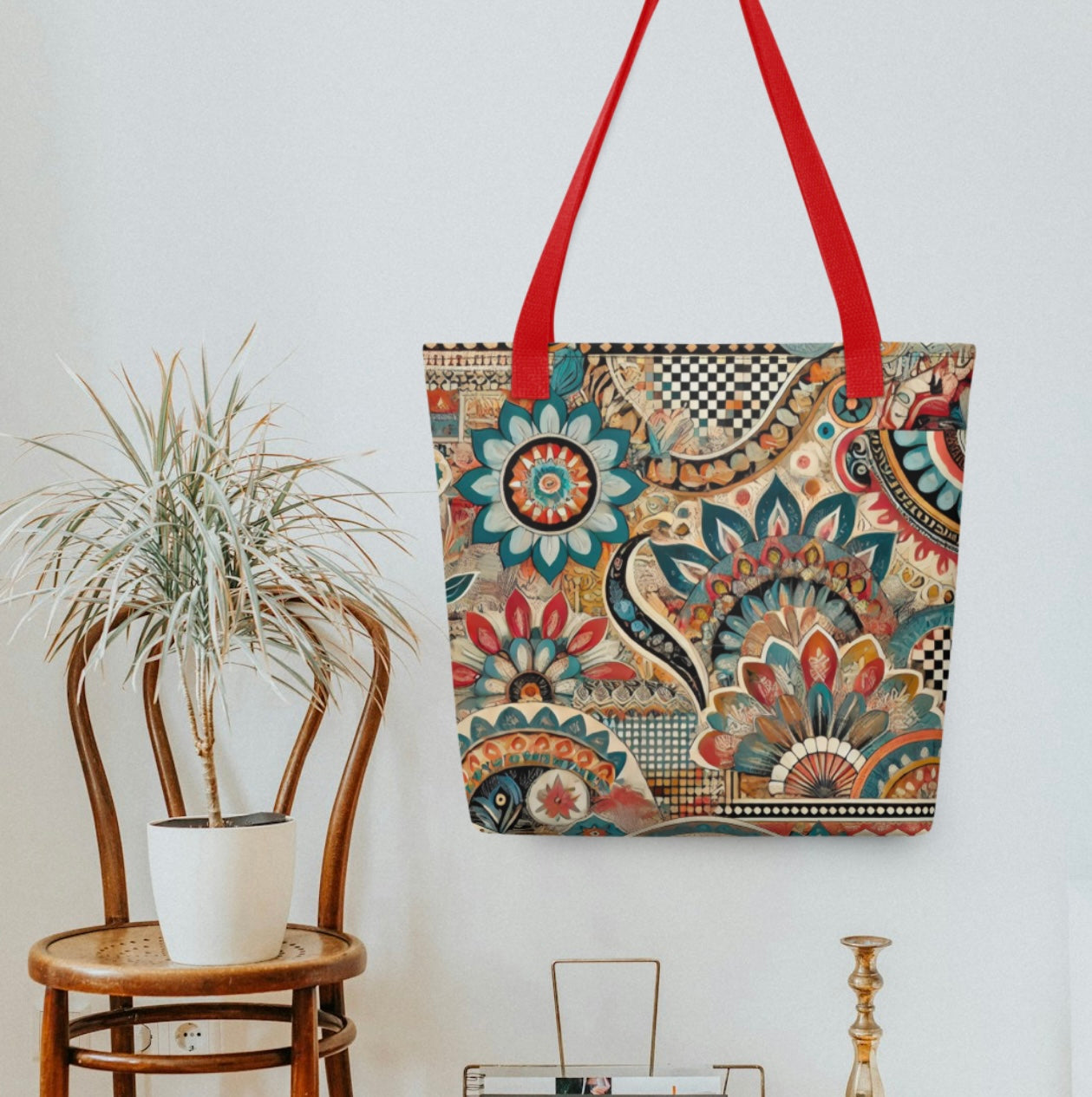 Aztec Mandala Print - Tote bag