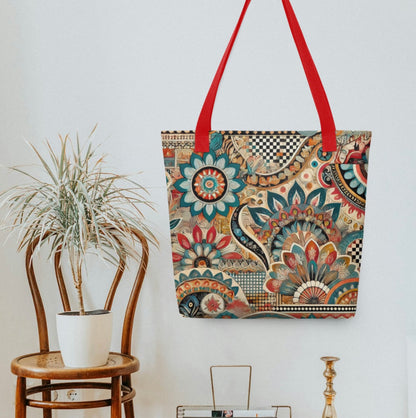 Aztec Mandala Print - Tote bag