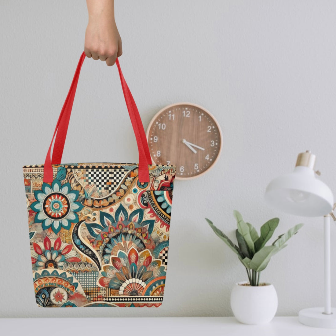 Aztec Mandala Print - Tote bag