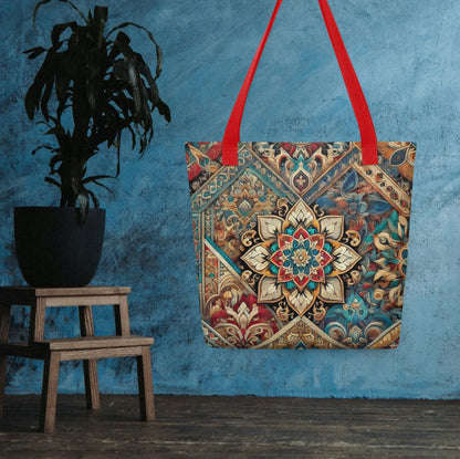 Vibrant Mandala - Tote bag