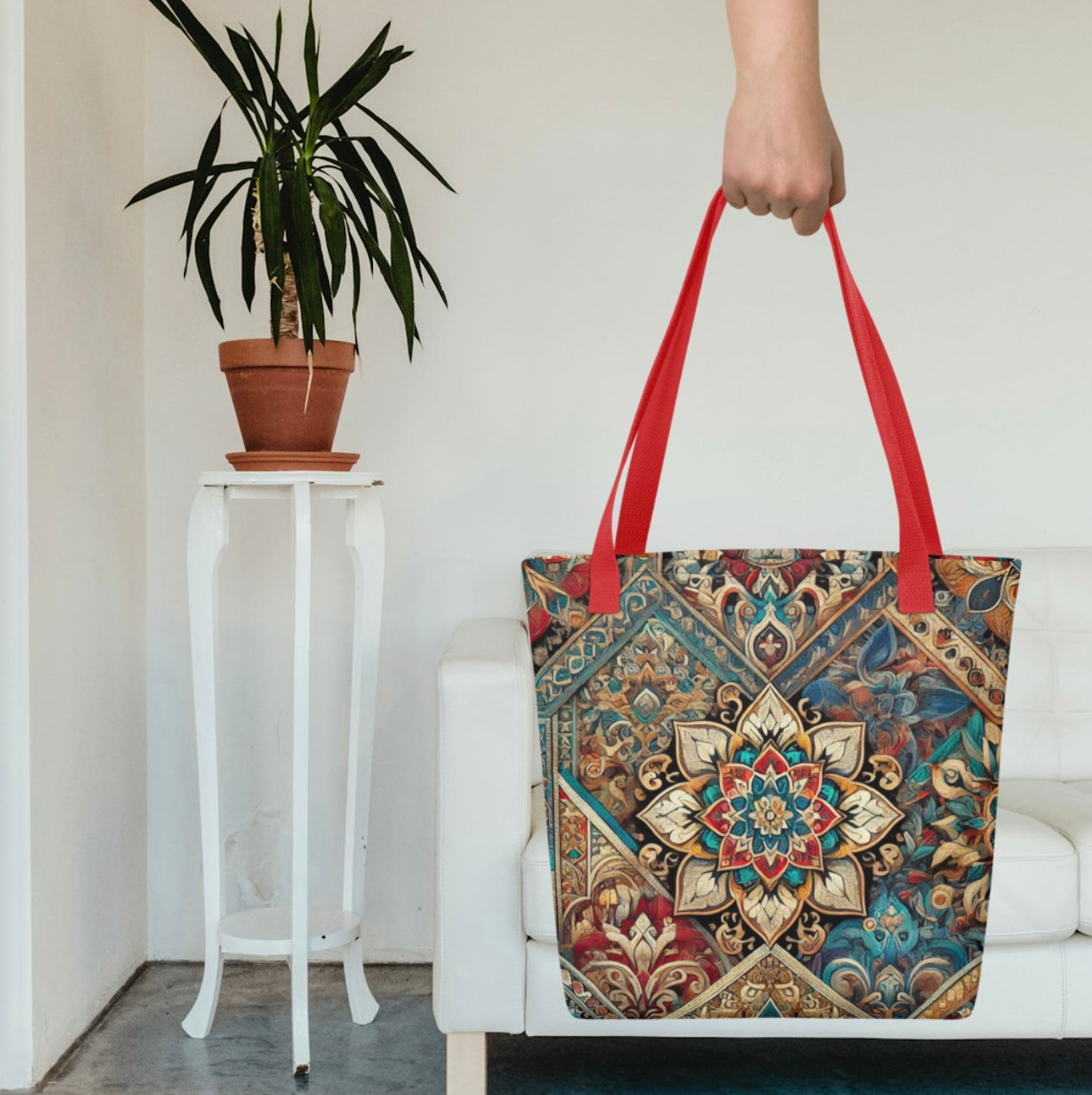 Vibrant Mandala - Tote bag