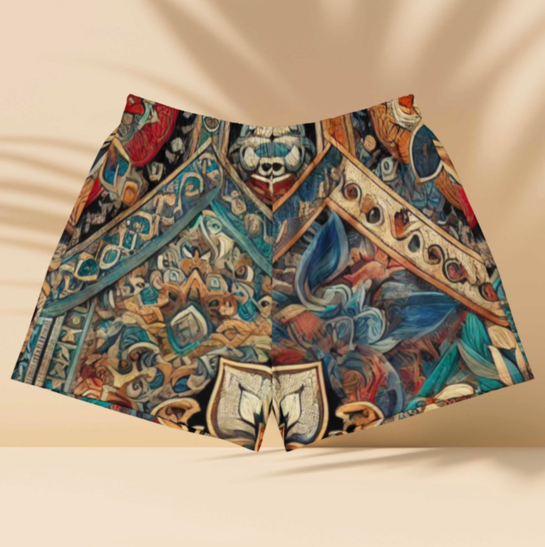 Throned Mosaic - Women’s Athletic Shorts