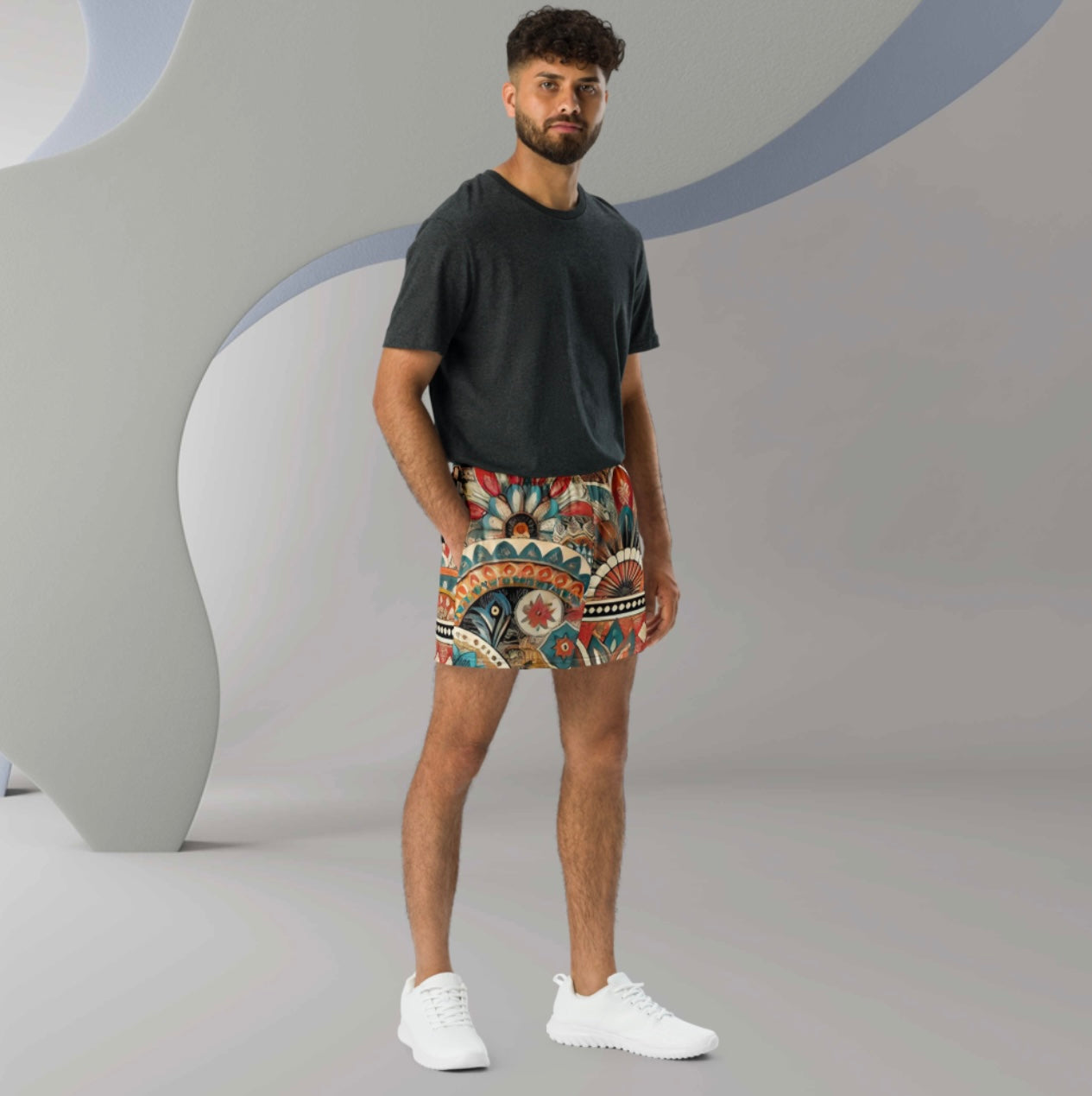 Crimson Cipher -  Men’s Athletic Shorts