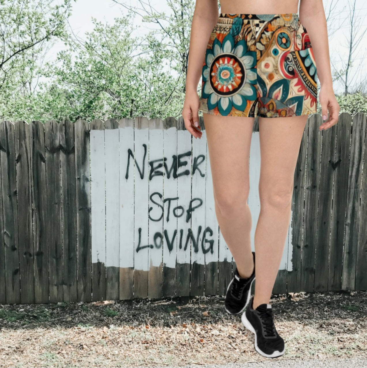 Iron Mandala - Women’s Athletic Shorts
