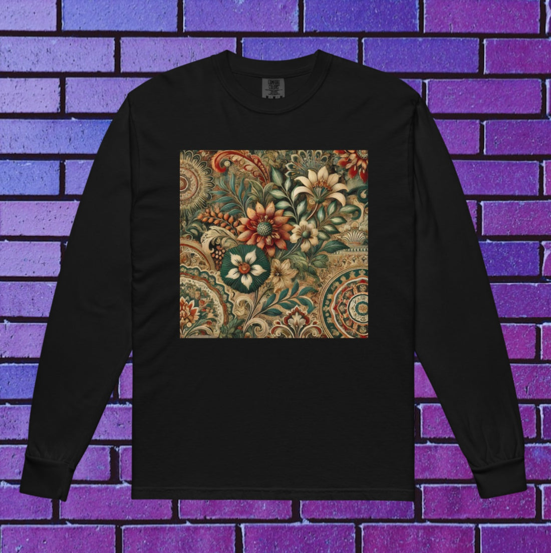 Baroque Bloom -  Men’s Heavyweight Long Sleeve Tee