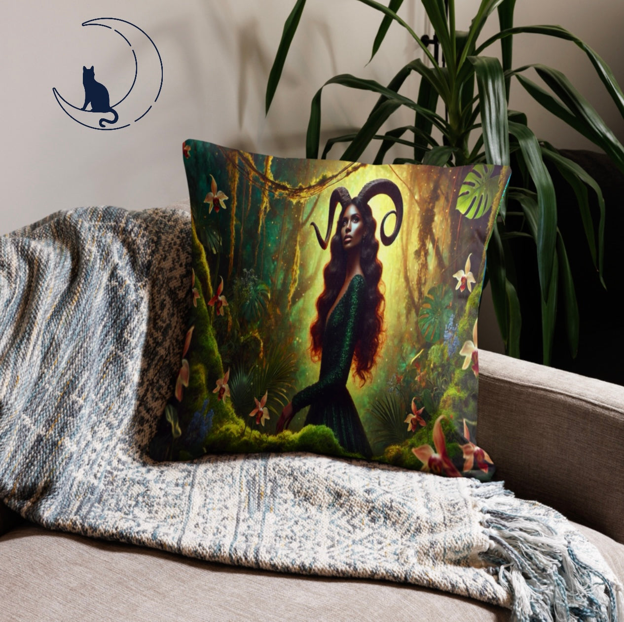 Capricorn ‘Sacred Grove’ - Euro Pillowcase