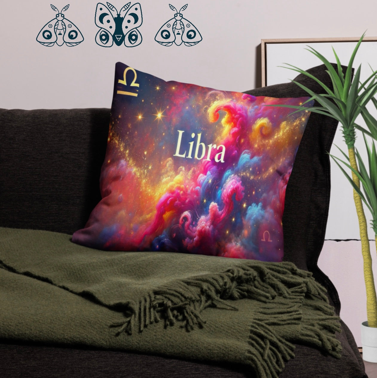 Libra ‘Social Butterfly’ - Euro Pillowcase