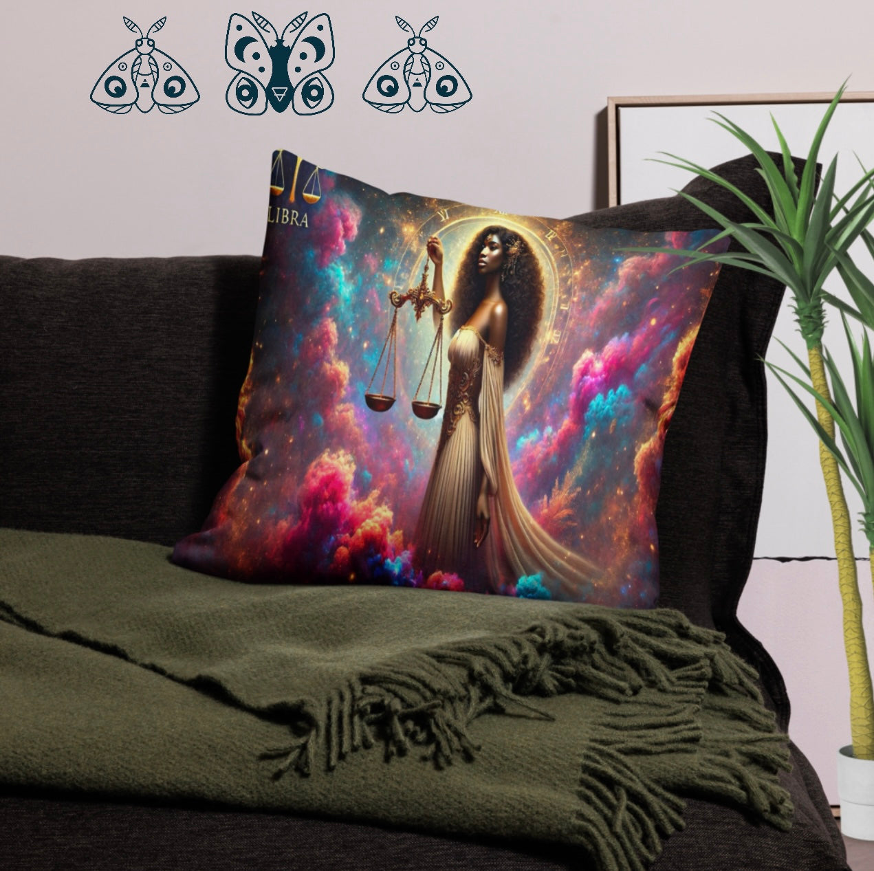 Libra ‘Social Butterfly’ - Euro Pillowcase