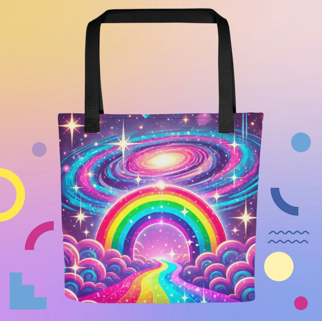 Rainbow Galaxy ‘Pastel Portal’ - Tote Bag