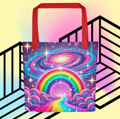 Rainbow Galaxy ‘Pastel Portal’ - Tote Bag