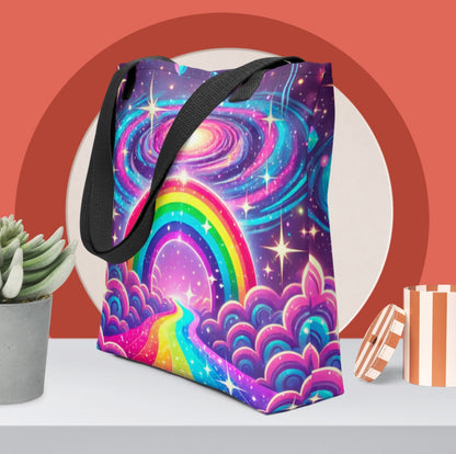 Rainbow Galaxy ‘Pastel Portal’ - Tote Bag