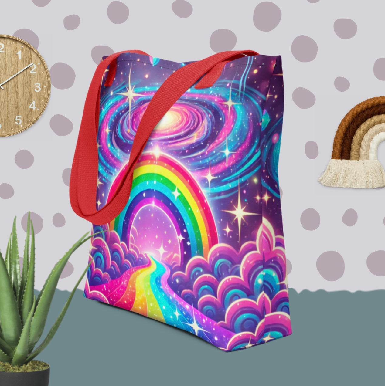 Rainbow Galaxy ‘Pastel Portal’ - Tote Bag