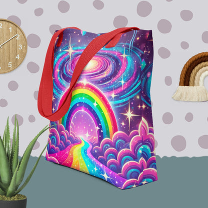Rainbow Galaxy ‘Pastel Portal’ - Tote Bag