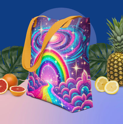 Rainbow Galaxy ‘Pastel Portal’ - Tote Bag