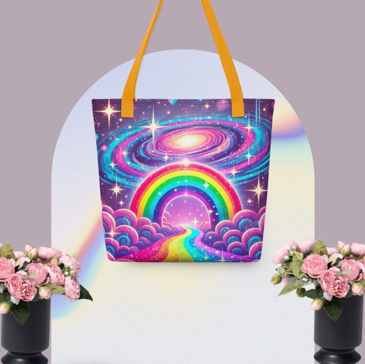 Rainbow Galaxy ‘Pastel Portal’ - Tote Bag