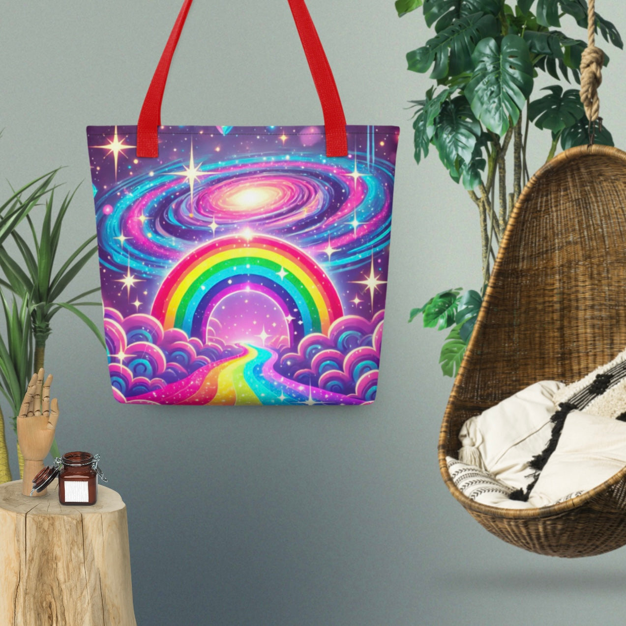 Rainbow Galaxy ‘Pastel Portal’ - Tote Bag