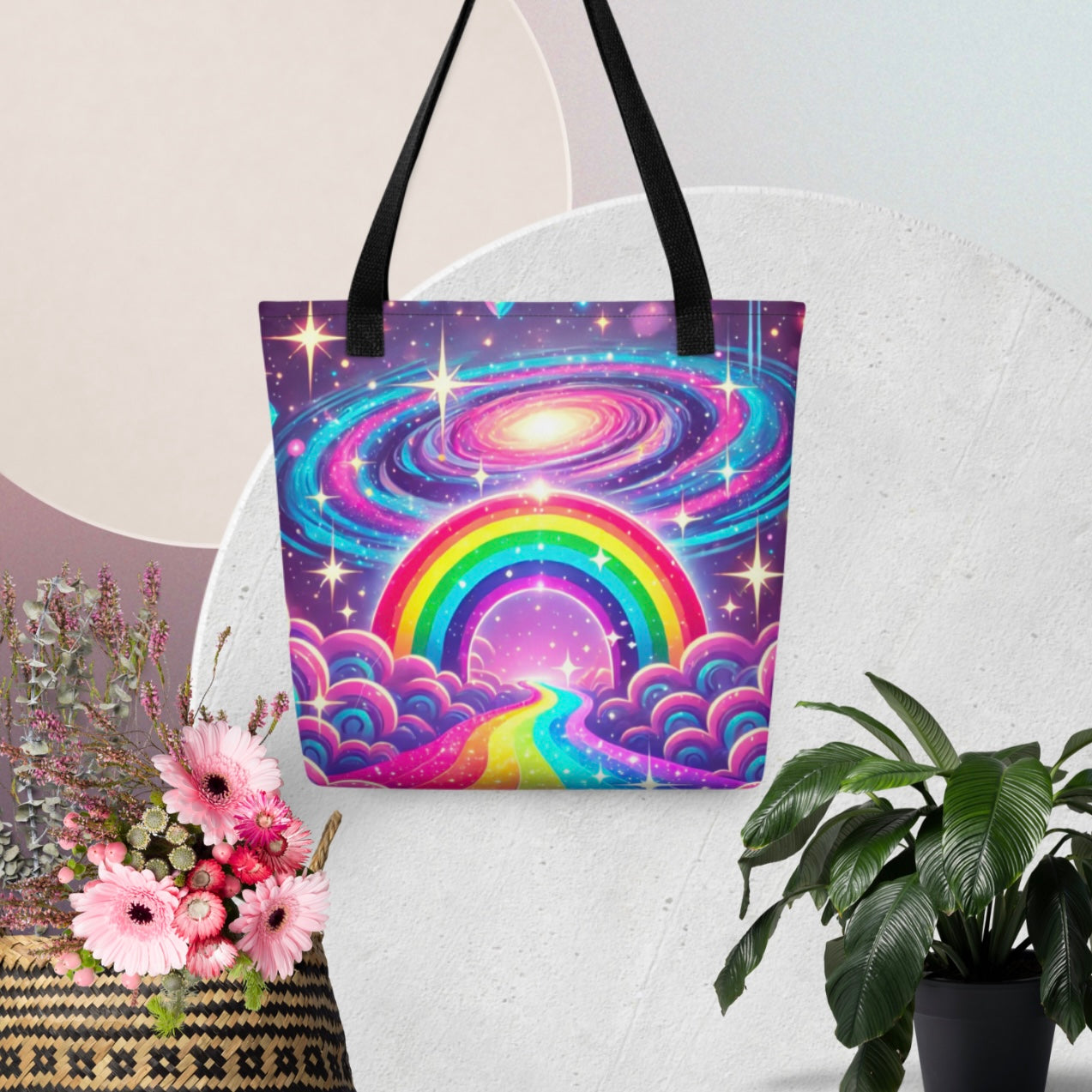 Rainbow Galaxy ‘Pastel Portal’ - Tote Bag