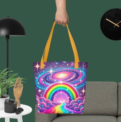 Rainbow Galaxy ‘Pastel Portal’ - Tote Bag