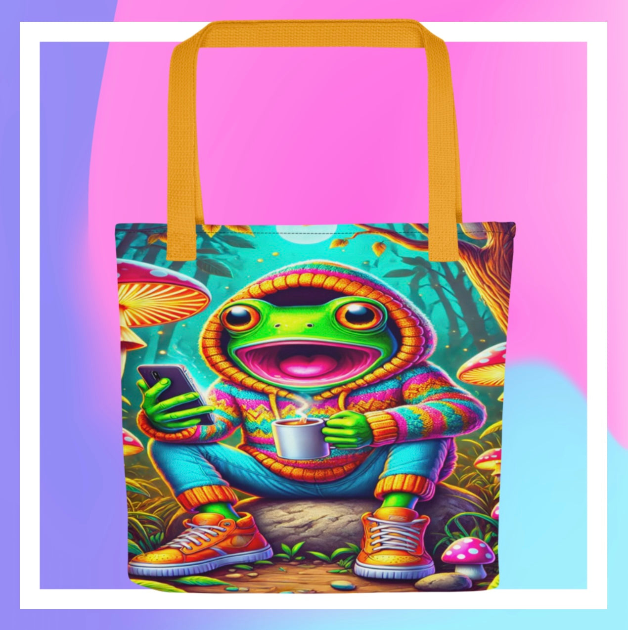 Caffeinated Amphibian - Tote Bag