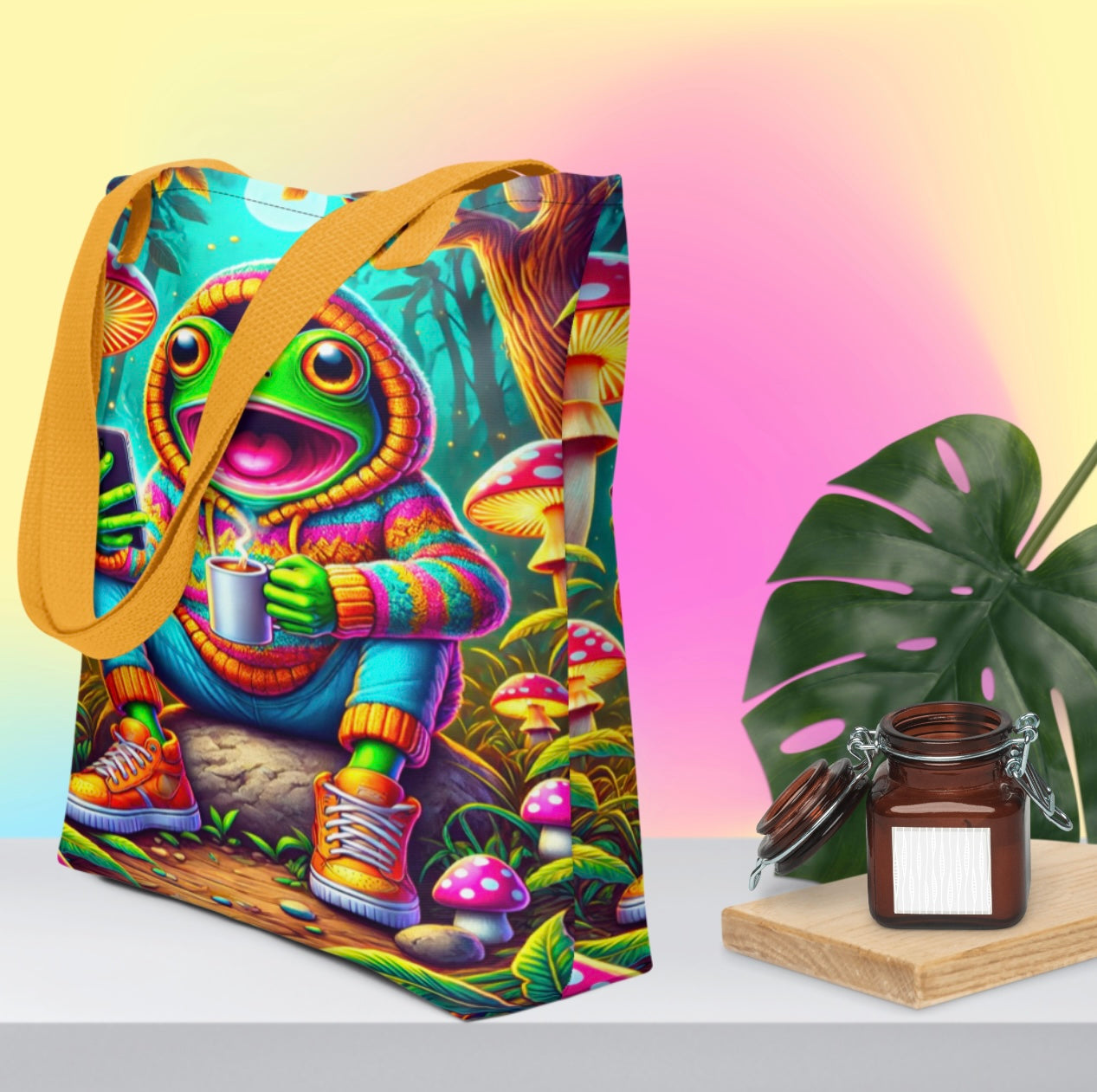 Caffeinated Amphibian - Tote Bag