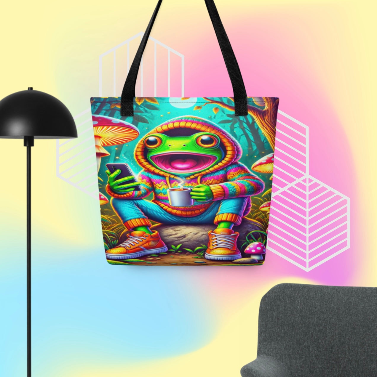 Caffeinated Amphibian - Tote Bag