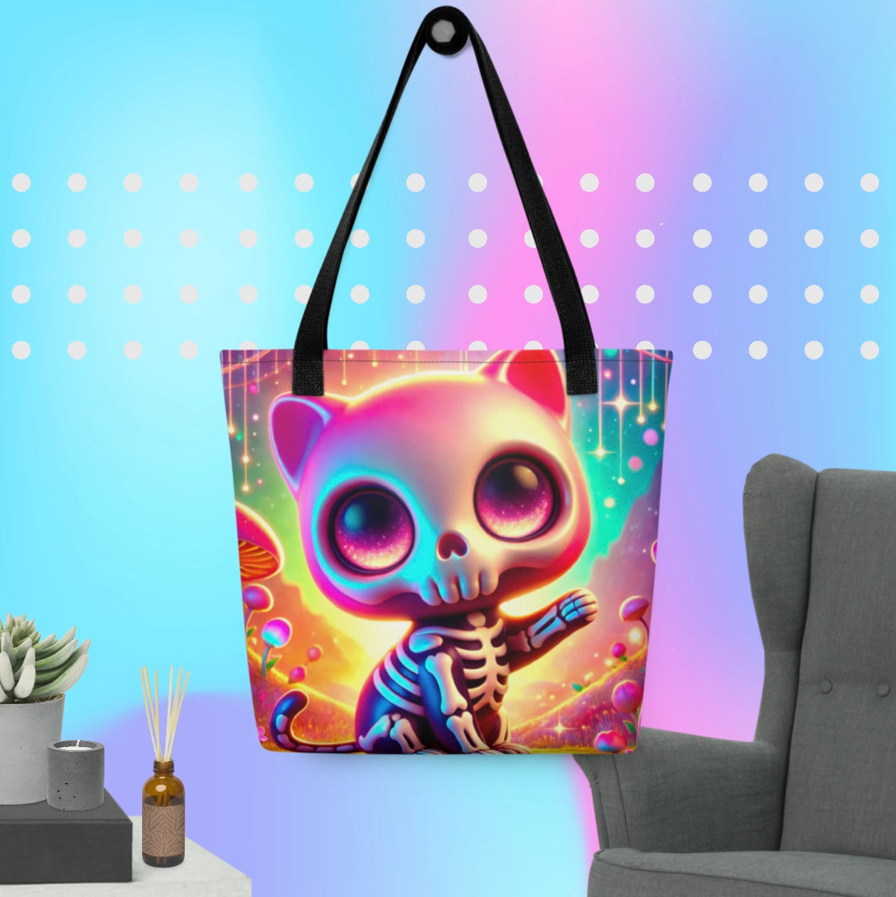 Dead Pretty ‘Sad Sparkles’ - Tote Bag - ‘Crying In Rainbow Hell’