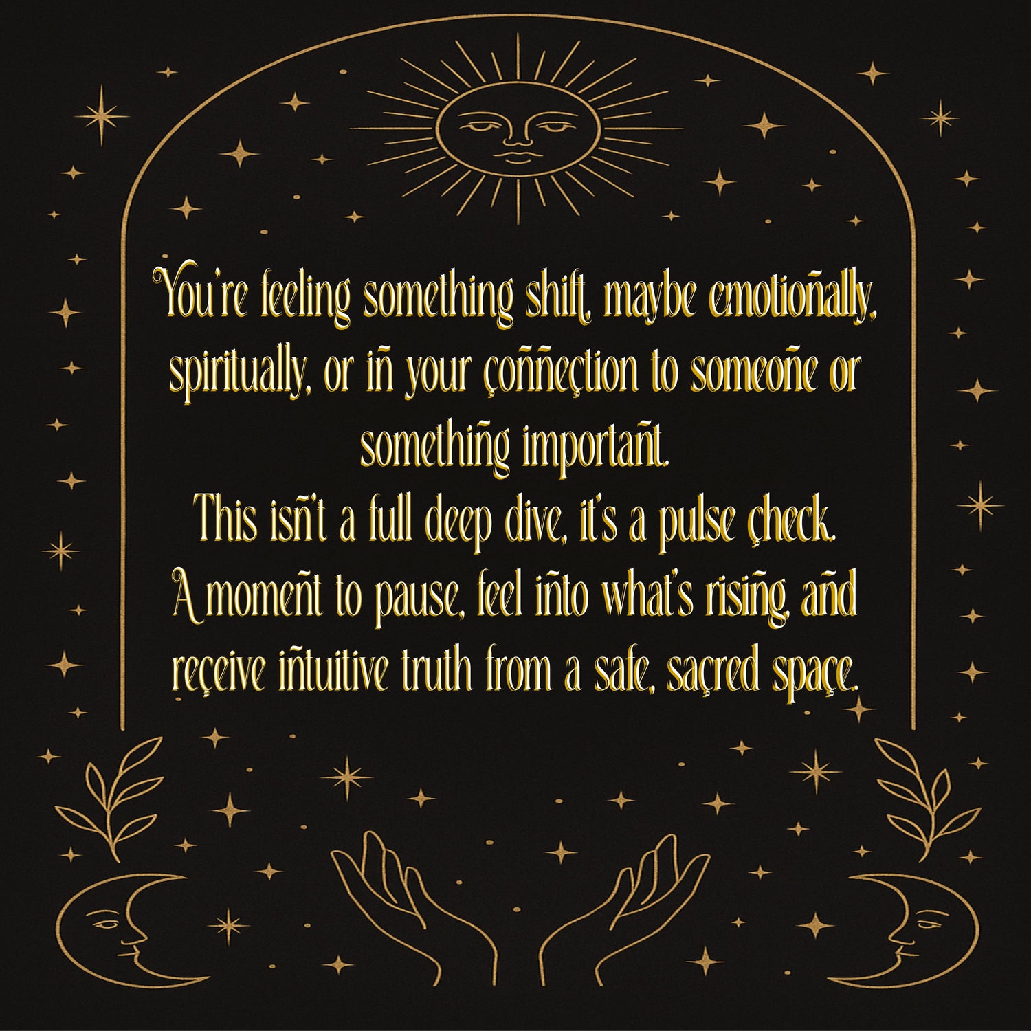 Mini Soul Check In - Quick Clarity/Emotional Reassurance