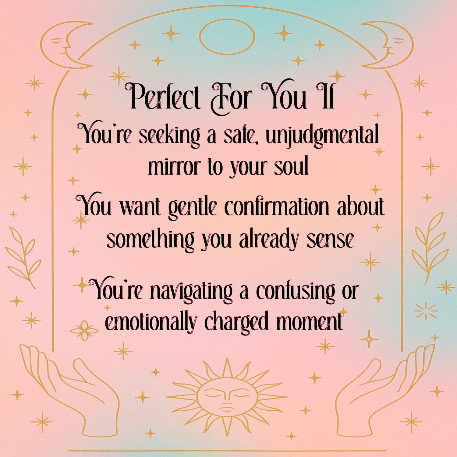 Mini Soul Check In - Quick Clarity/Emotional Reassurance