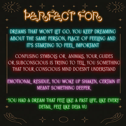 Dream Decoder Reading - Messages/Symbolism/Threads
