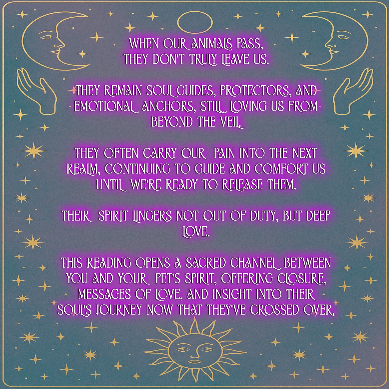 Deceased Animal Soul Reading - Peace/Closure