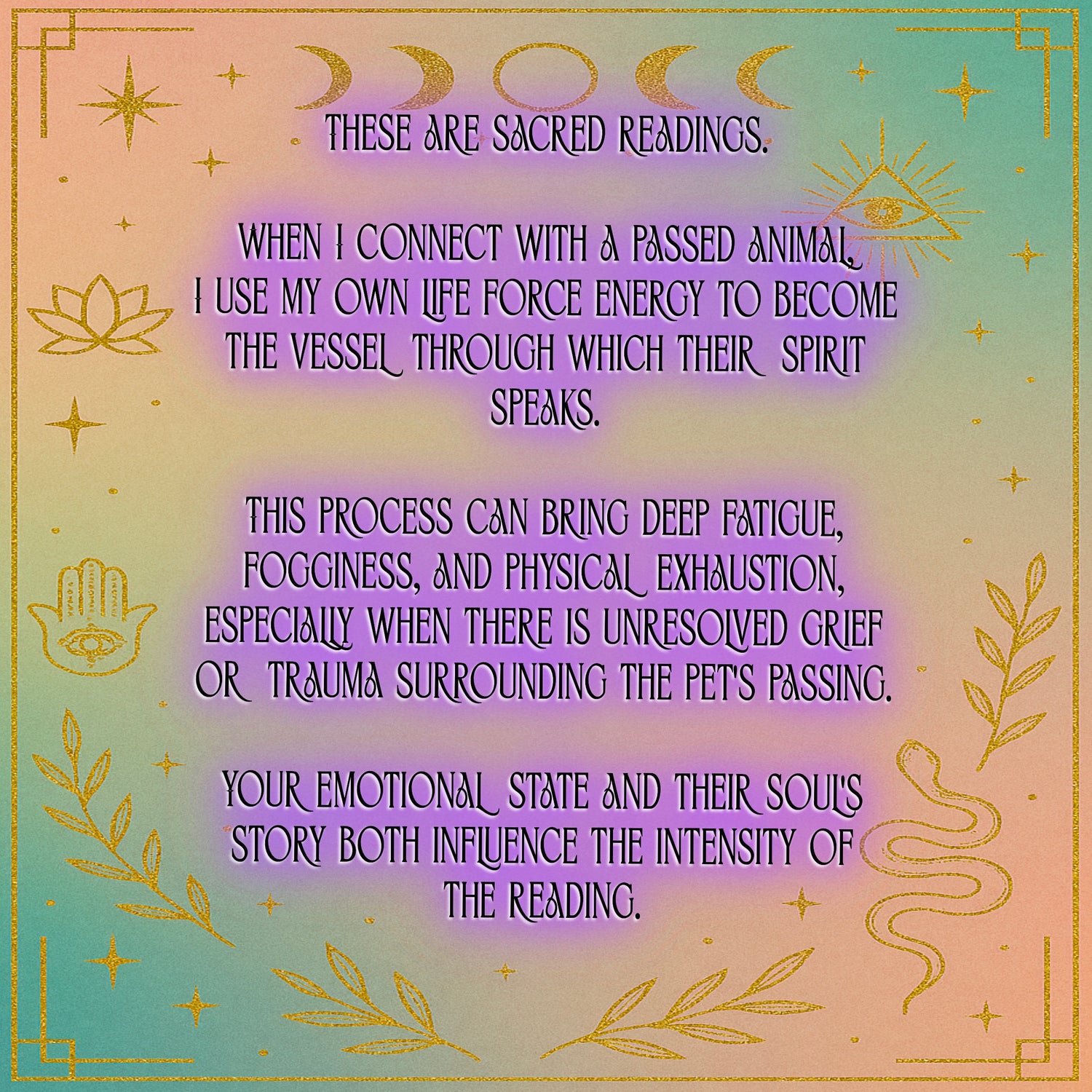 Deceased Animal Soul Reading - Peace/Closure