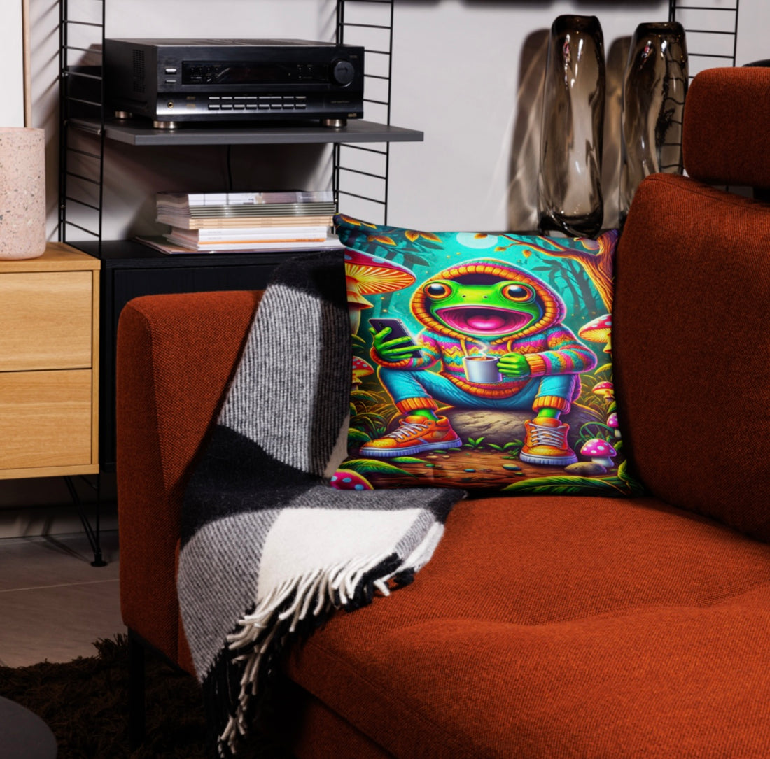Caffeinated Amphibian - Euro Pillowcase
