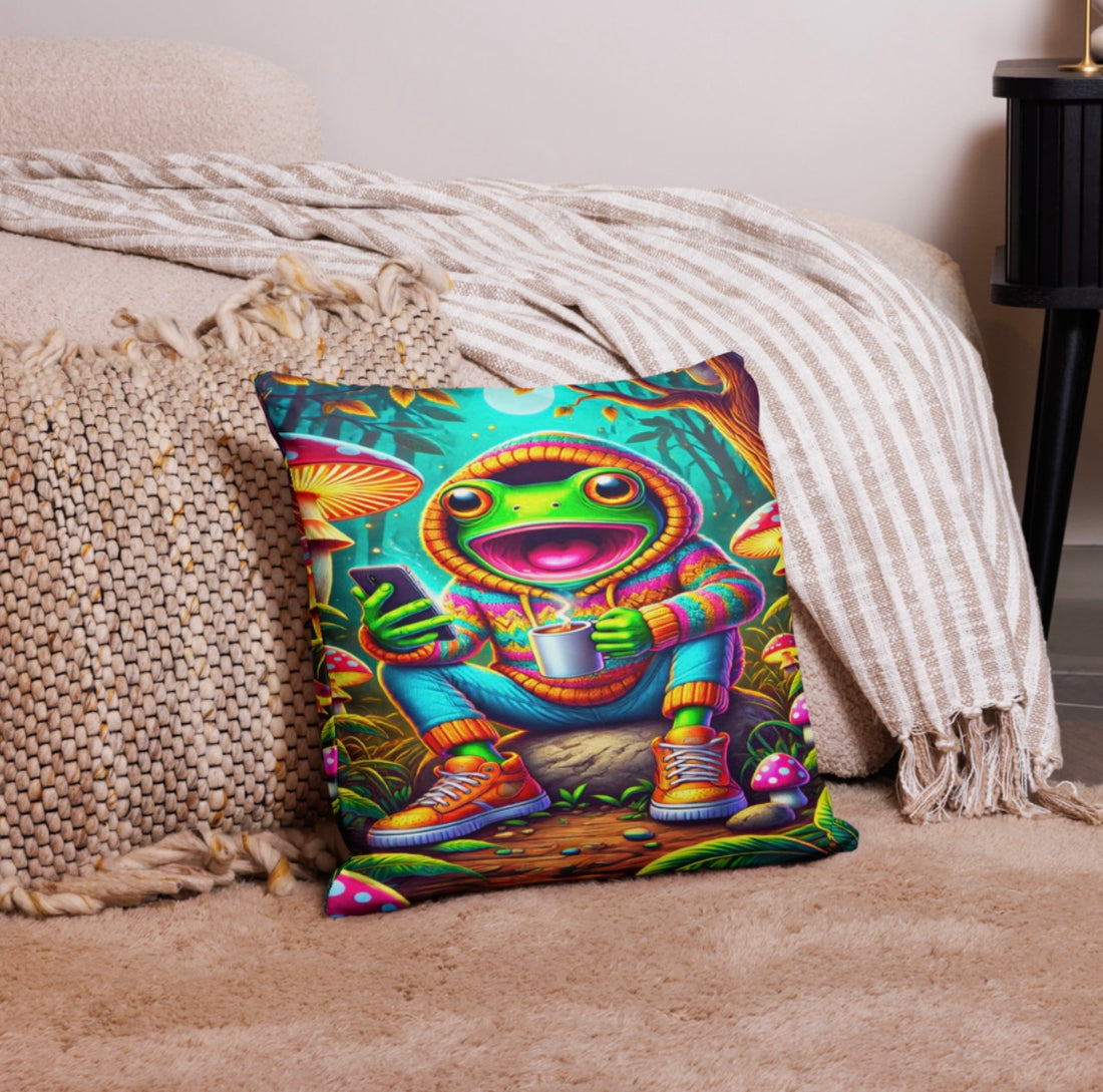 Caffeinated Amphibian - Euro Pillowcase