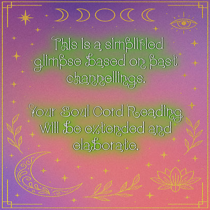 Soul Cord Reading - Soulmate/Twin Flame/Family