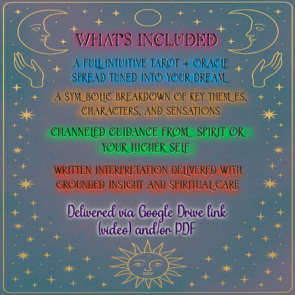 Dream Decoder Reading - Messages/Symbolism/Threads