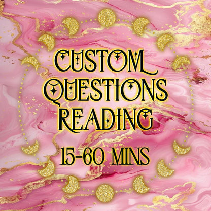 Custom Questions Reading - Relationship Guidance, Signs and Nudges, Major Life Decisions, Timeline Insight, Different Theme, Custom Spread, Customise Your Reading