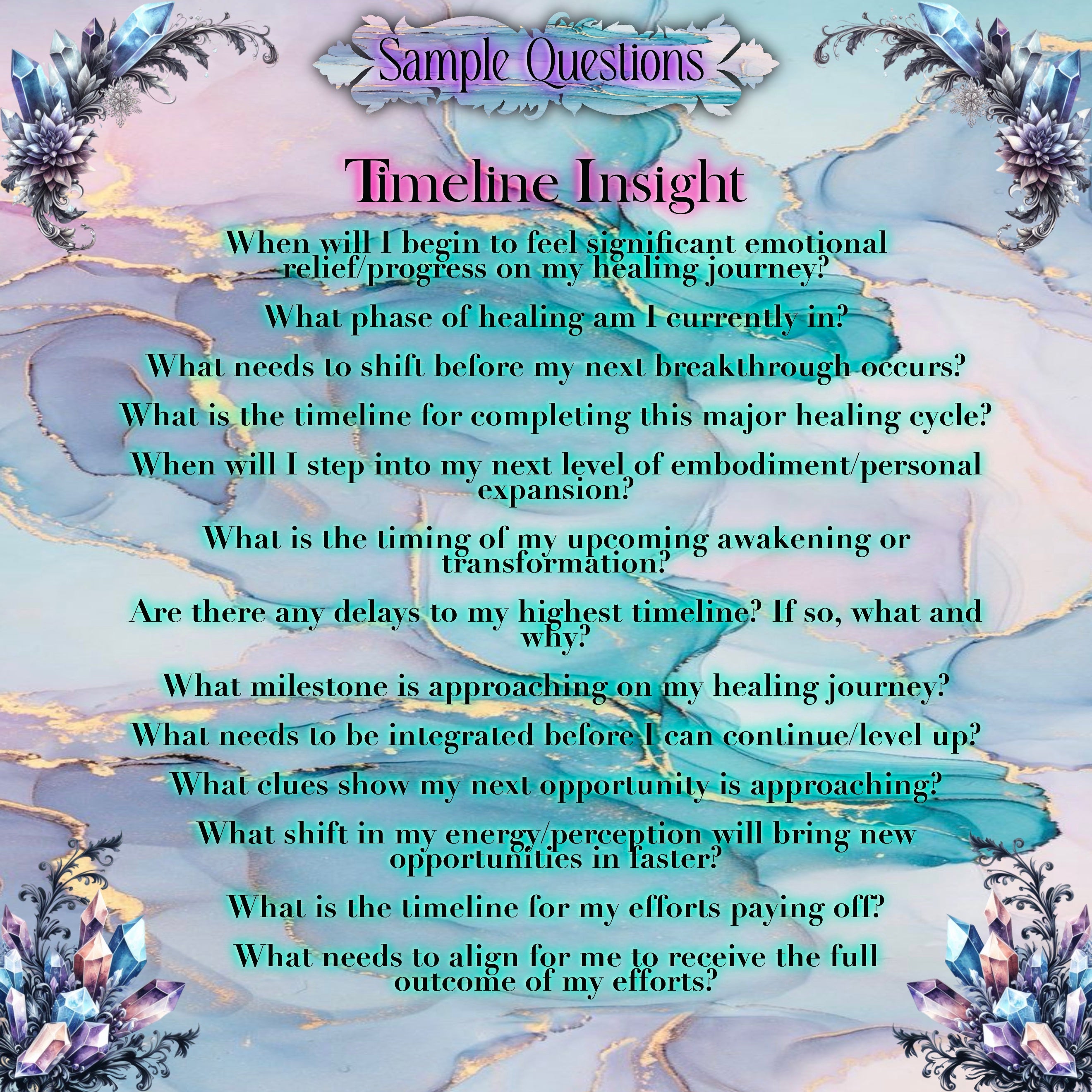 Custom Questions Reading - Relationship Guidance, Signs and Nudges, Major Life Decisions, Timeline Insight, Different Theme, Custom Spread, Customise Your Reading