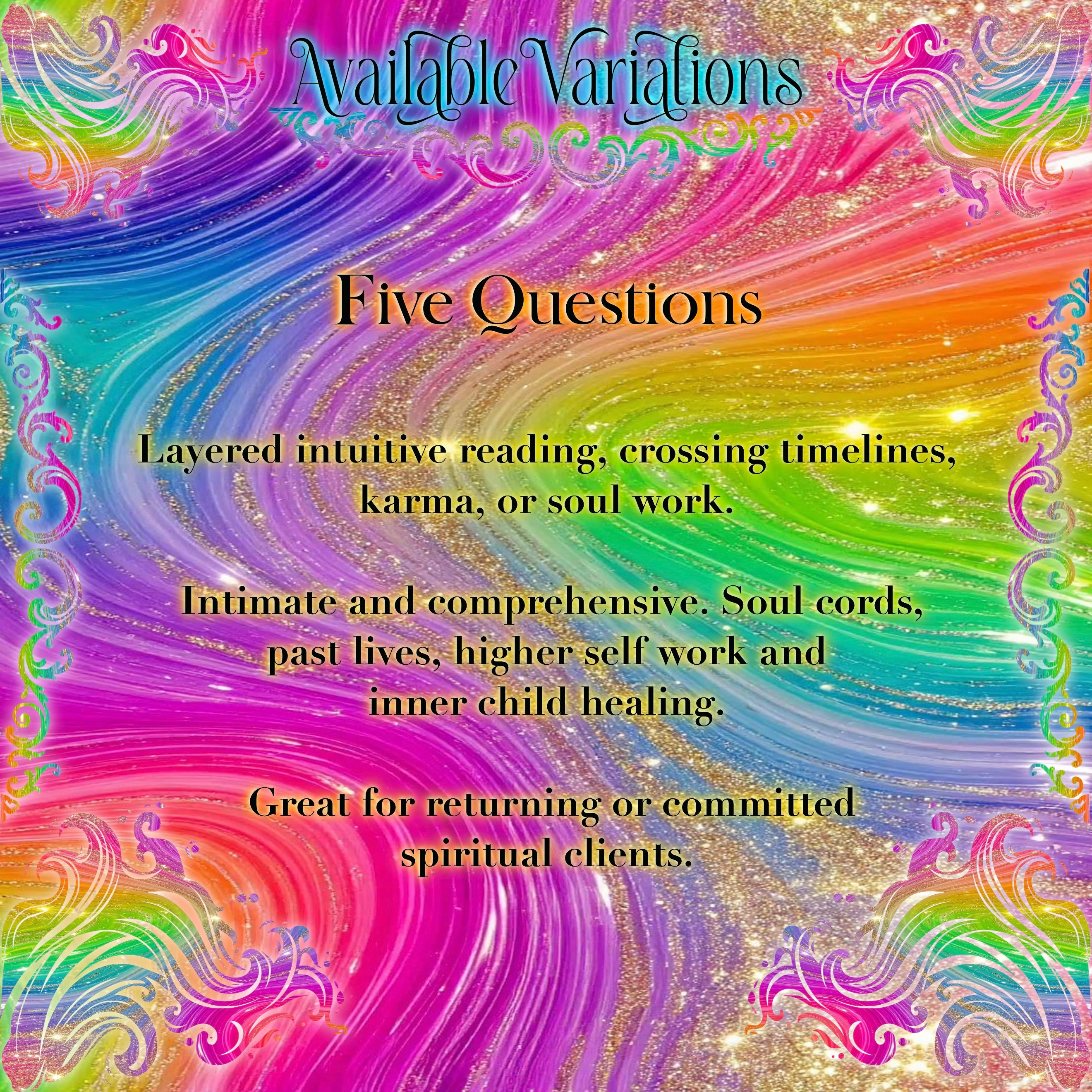 Custom Questions Reading - Relationship Guidance, Signs and Nudges, Major Life Decisions, Timeline Insight, Different Theme, Custom Spread, Customise Your Reading