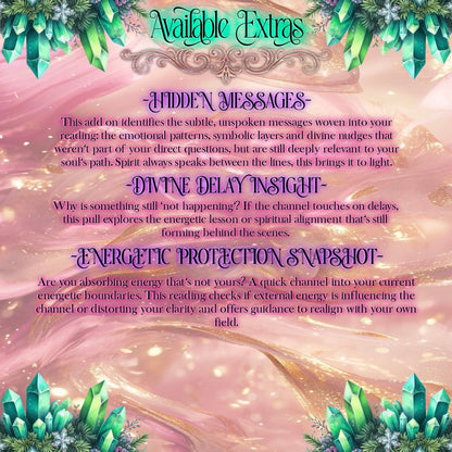 Custom Questions Reading - Relationship Guidance, Signs and Nudges, Major Life Decisions, Timeline Insight, Different Theme, Custom Spread, Customise Your Reading