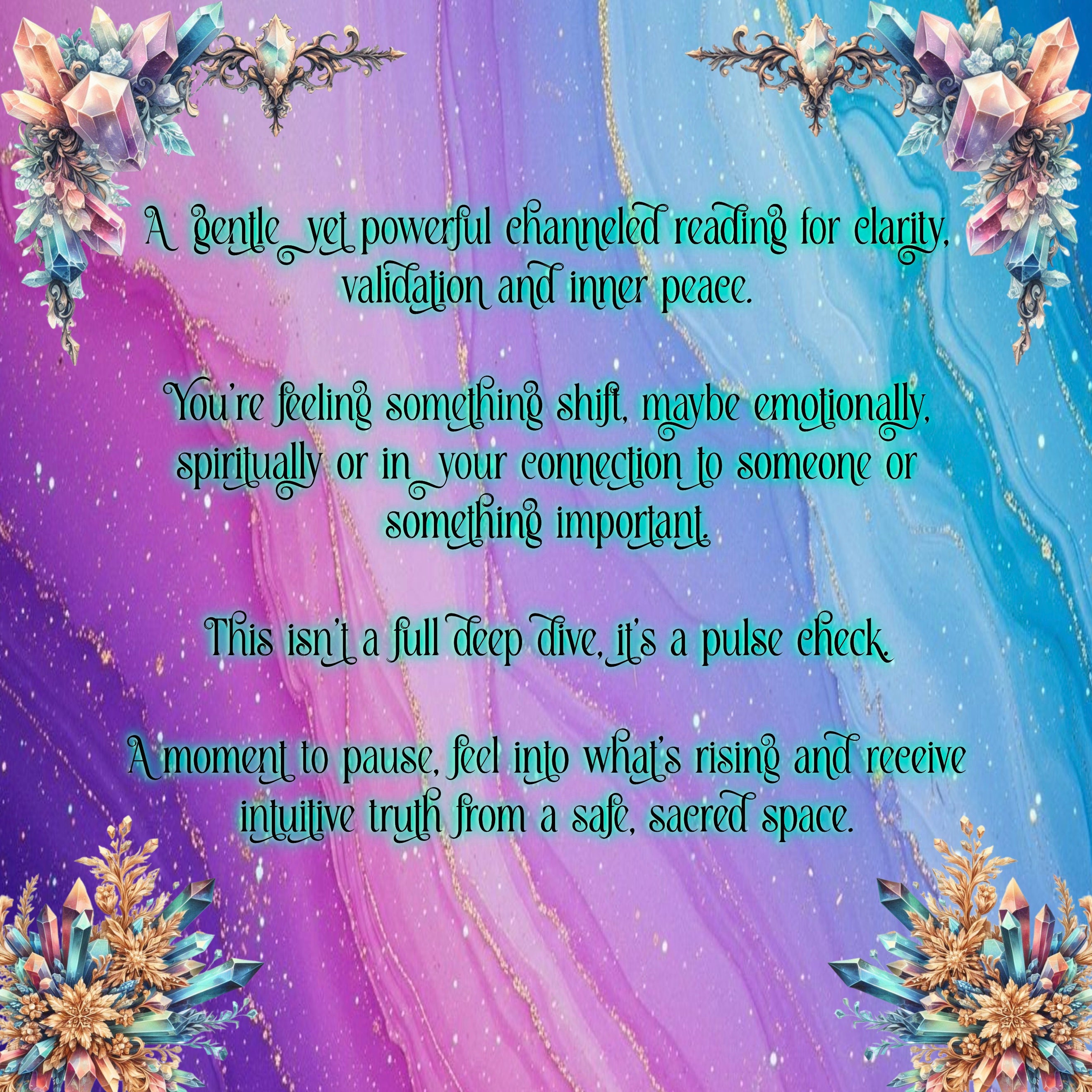 Quick Guidance - One Soul Question, Quick Clarity, Validation, Confirmation, Emotional and Spiritual Shifts, Romantic and Family Connections, Life Changes