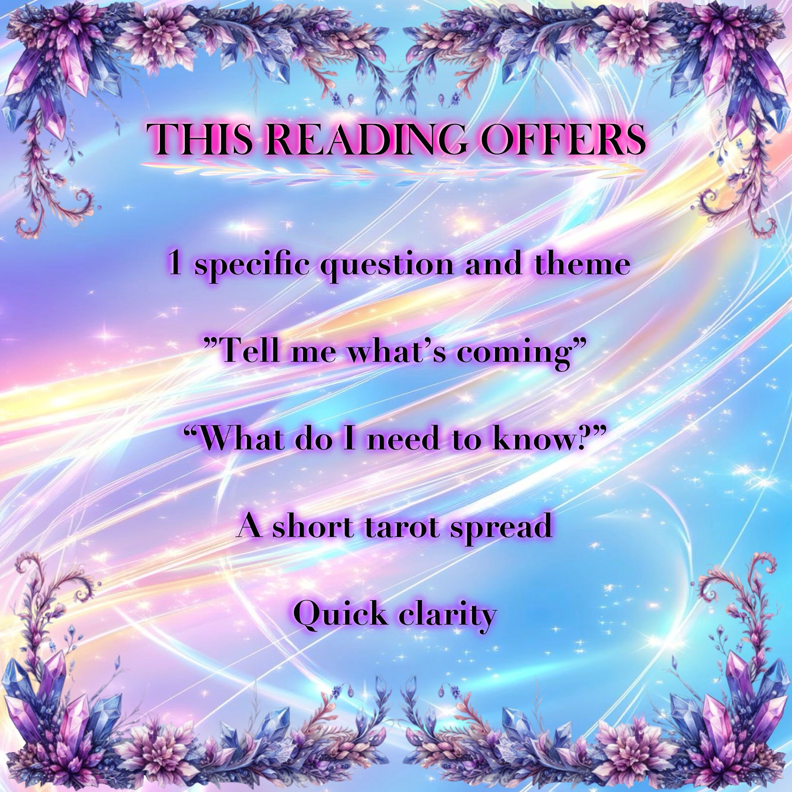 Quick Guidance - One Soul Question, Quick Clarity, Validation, Confirmation, Emotional and Spiritual Shifts, Romantic and Family Connections, Life Changes